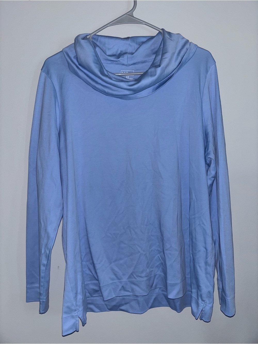 🦋L.L. Bean Women's Sky Blue Cowl Neck Top
